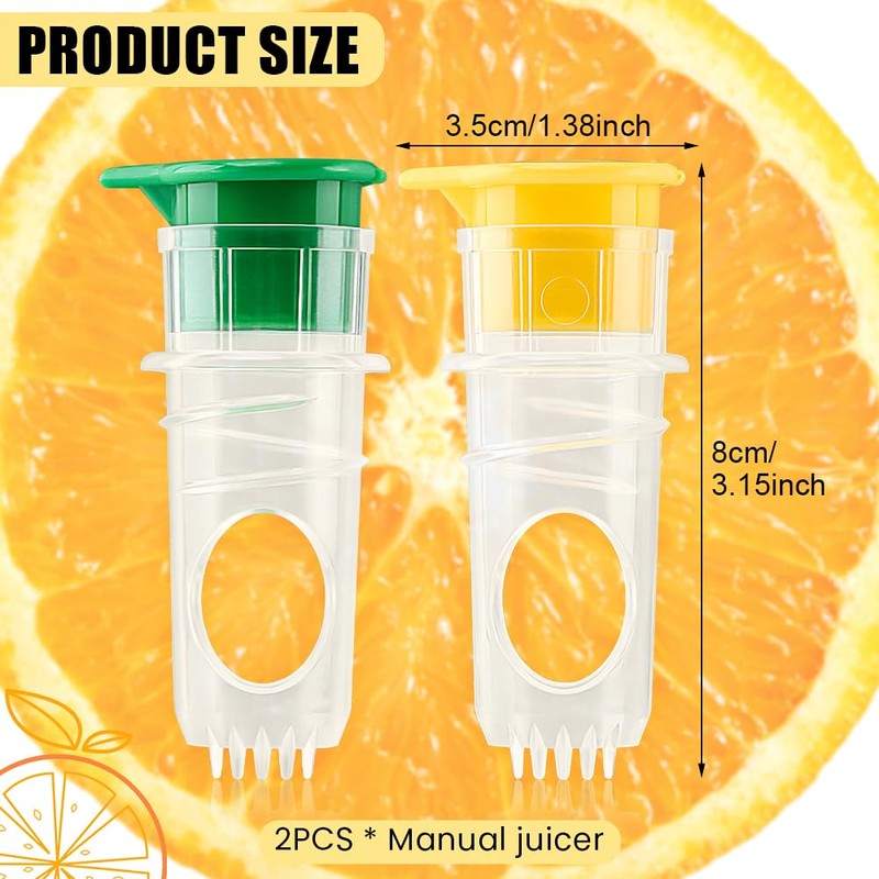 2pcs Lemon Juicer Squeezer,2025 New Screw-Top Lemon Squeezer Manual Lemons
