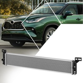 PM PERFORMOTOR Radiators Compatible with 2020-2024 Toyota Grand Highlander Sienna 2.5L Hybrid, DPI 13907 1-Row Aluminum Hybrid Inverter Cooler, Natural Black/Metallic, 0.75 Inlet/Outlet