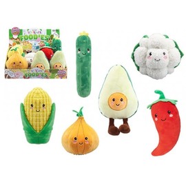PMS 456170 Assorted Designs Salad & Vegi Mates Plush Toy-16 cm-Soft, Cuddly & Educational Vegetables for Toddlers & Preschoolers (1 Pc.), Multicolor