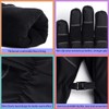 Men’s Winter Gloves -30℉ Waterproof Windproof Touch Screen Warm Gloves