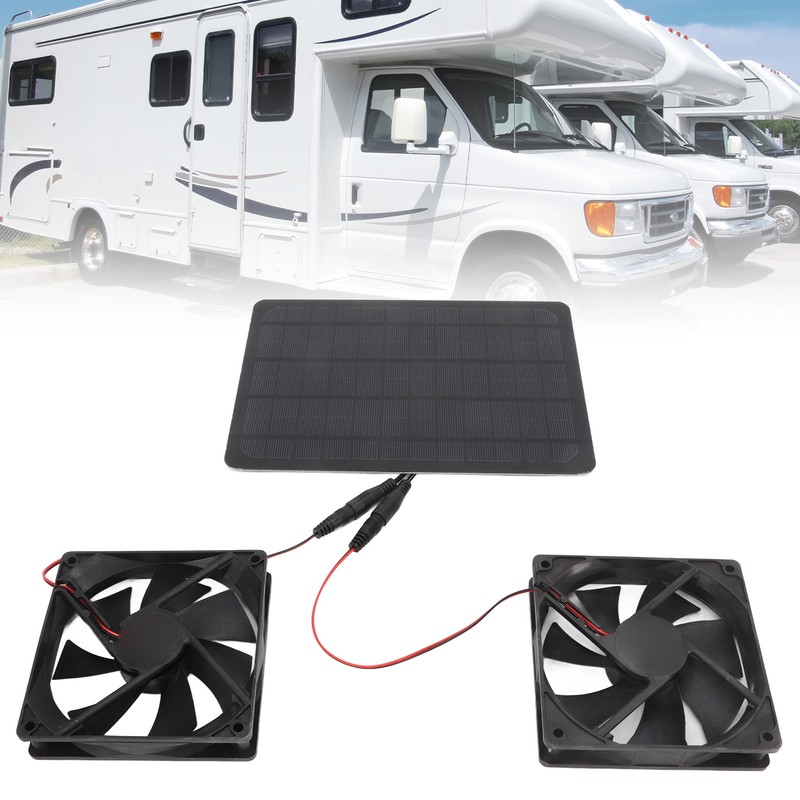 Solar Panel Fan Kit 12V 10W Portable Universal Energy Saving