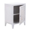 Safavieh Home Thea Brown 1-door Carved Mandala Nightstand