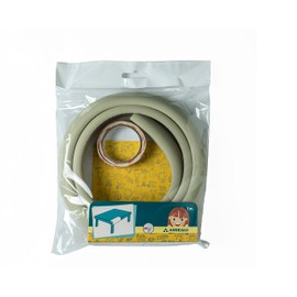 ARREGUI A-1044193-P4 Furniture Edge Protector, Foam for Edges and Corners, Child Protection Profile, Anti-Collision Roll for Children, Padded, 4 Rolls x 1 m, Grey