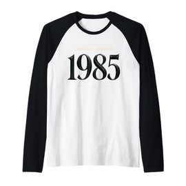 40th Birthday Man Woman 40 Years 1985 Decorative Funny Gift Raglan Baseball Tee