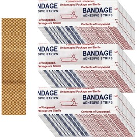 320 Pcs Small Bandage Bulk Nose Bandage, Small Bandages for Face, Flexible Fabric Bandages, Flexible Breathable Bandages for Small Wound(0.34 x 1.6 Inch)