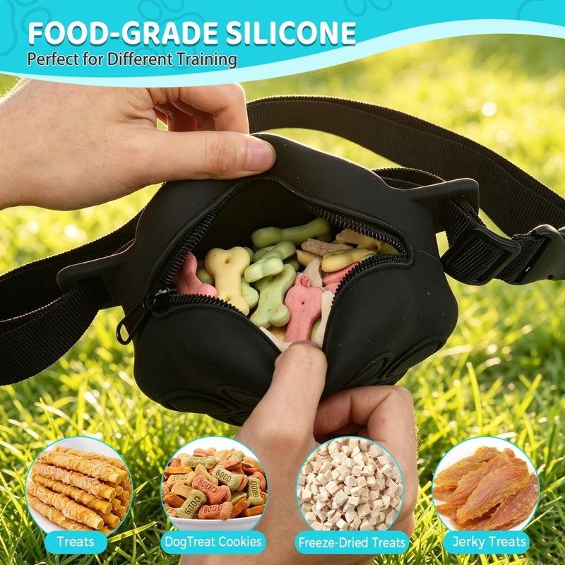 WINPAWS Dog Treat Pouch with Training Clicker and 2 Poop