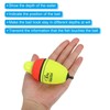 PATIKIL 4pcs 60g/2.1oz Lighted Fishing Slip Bobber EVA Light Up