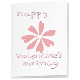 4 x 'Happy Birthday on Valentines Day' Gift Tags/Labels (GI00085890)