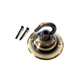 Metal Ceiling Dome with Hook and Fixing Screws Choice of Finishes (Brushed Antique)
