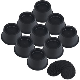 DEDU Bed Risers 2 Inch Heavy Duty 9 Pack, Furniture Risers for Sofas Supports Up to 6600 Lbs, Round Couch Risers for Bed, Couch, Desk or Chair (Black)