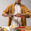 DOITOOL Ergonomic Kitchen Cutter Handle Replacement Grip Wood Material Comfortable