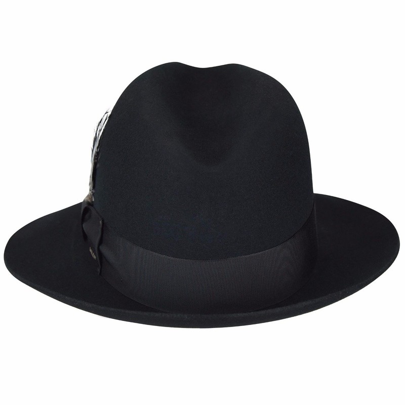 Bailey of Hollywood Gangster Fedora Black, Small