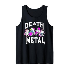 Death Metal Unicorns Cool Rocker Music Band Fans Tank Top
