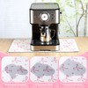 Maxdot Pink Bow Dish Drying Mat Kitchen Counter Coquette Coffee