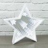 Global Gizmos Star Infinity Light with Starburst Pattern, White