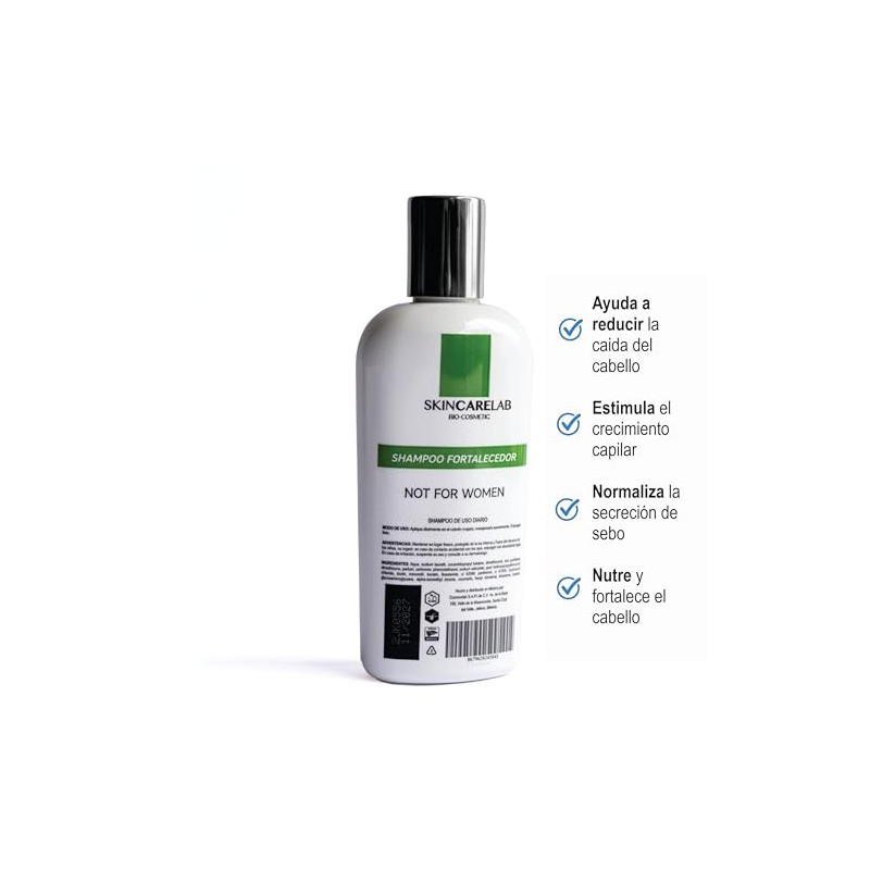 Shampoo Anticaida AntiAlopecia al 2 con DTH Blocker 0.1 Keratina