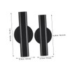 Kisangel 2pcs Wall Arrangement Wall Vases Black Wall Hanging Vase