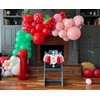 Leesoot All In One 130pcs Red Green Pink Strawberry Balloons