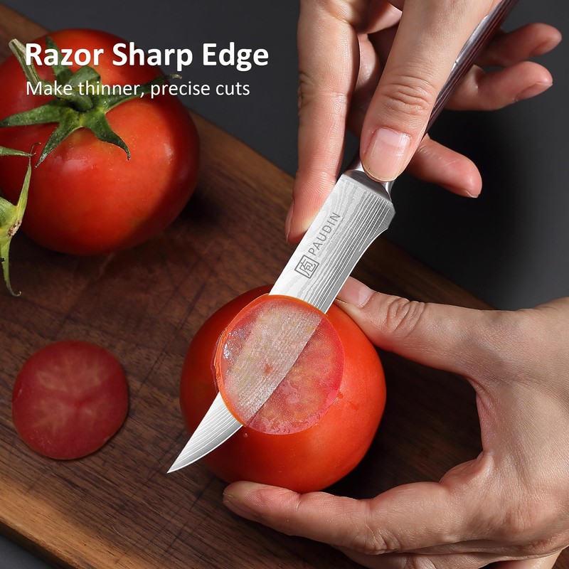 PAUDIN Utility Knife 5 Inch Kitchen Knife, Ultra Sharp High