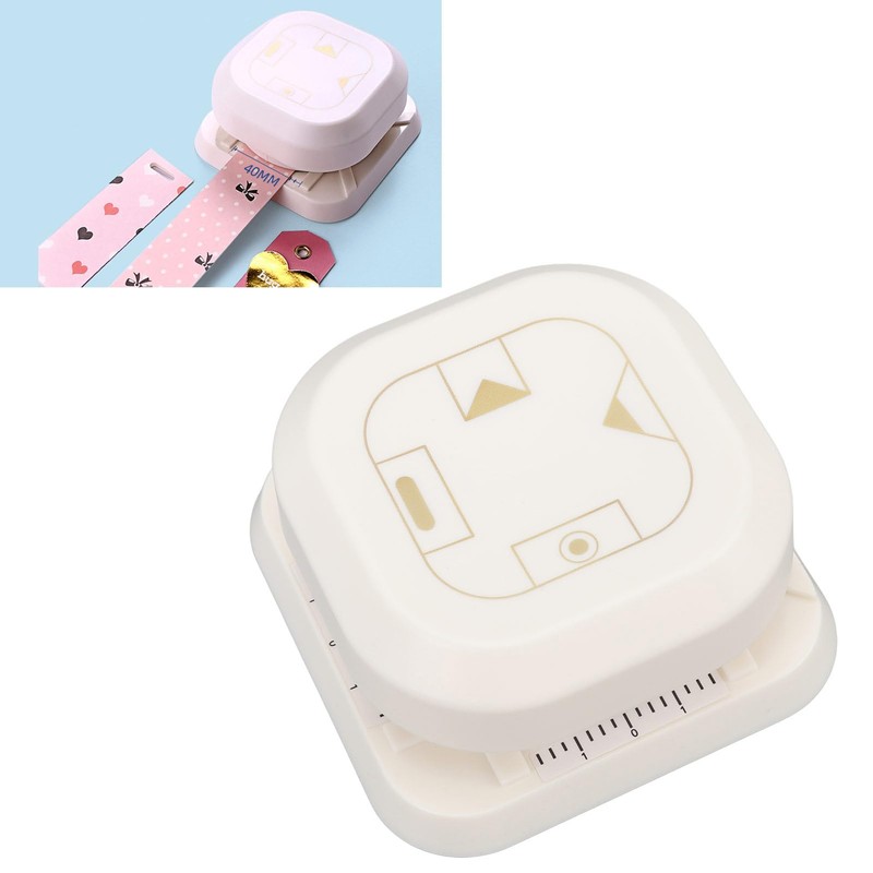 Corner Punch, 4-in-1 Multifunction Hole Punch with Confetti Storage at