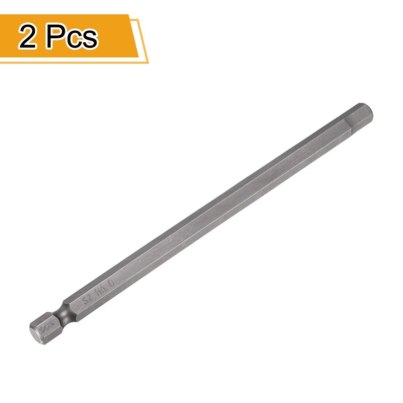 sourcing map 2pcs H6.0 Hex Head Drill Bit Wrench 6mm