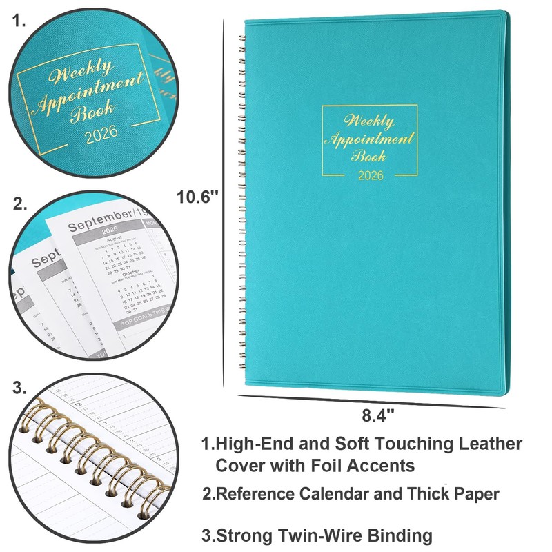 Indeme Appointment Diary 2026 - A4 Diary 2026 from Jan.