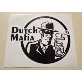 DUTCH Bros BROTHERS STICKER Decal MAFIA Coffee BLACK Rare CAR Yeti OLD Design