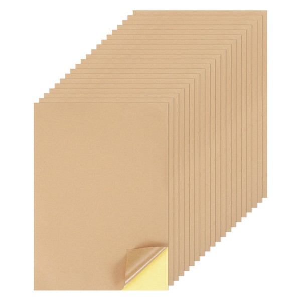 MECCANIXITY 25 Sheets Printable Sticker Cardstock Paper, 8"x12" A4 Self