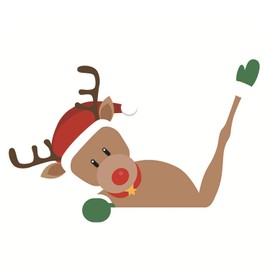 JNAWA Christmas Rear Window Wiper Decal Sticker Wiper Decal Car Christmas Decorations Window Styling Decor for Vehicle Christmas Decorations.