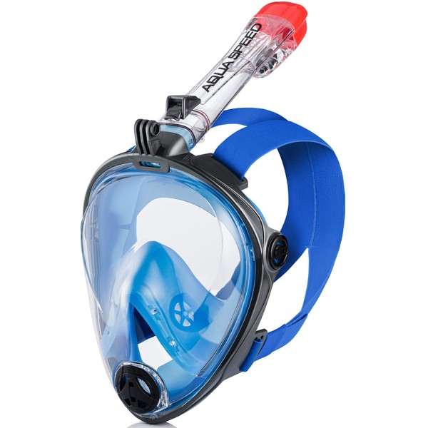 Aqua Speed Full Face Snorkel Mask Adult I 180° Panoramic