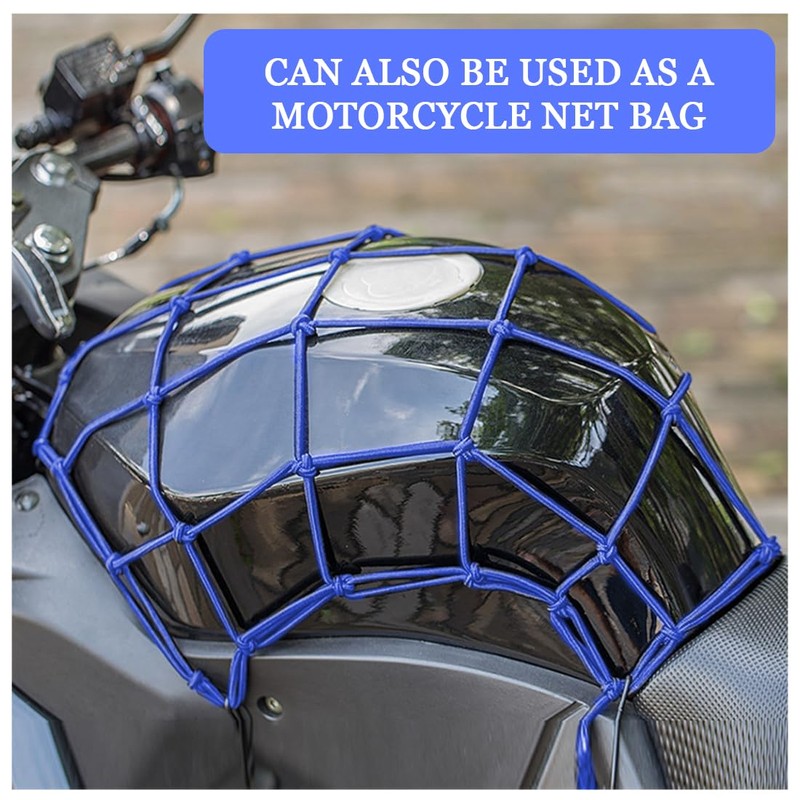 25 x 25 cm Elastic Bungee Luggage Cargo Net with