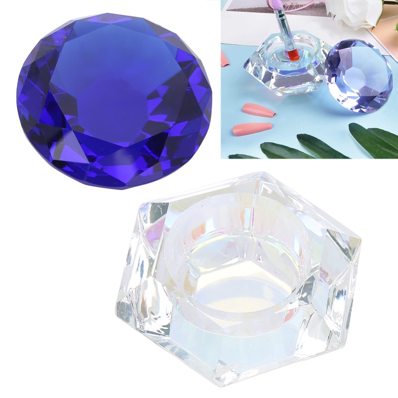 Nail Art Acrylic Liquid Powder Bowl Dish Portable Nail Liquid