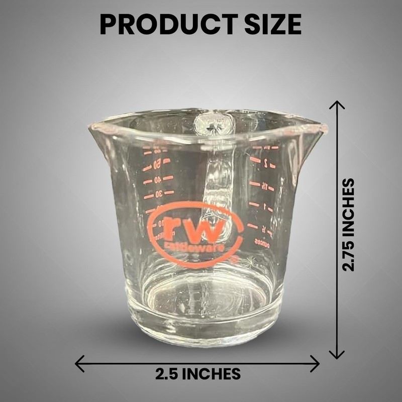 Rattleware 3 oz Espresso Shot Glass Pitcher with Handle -