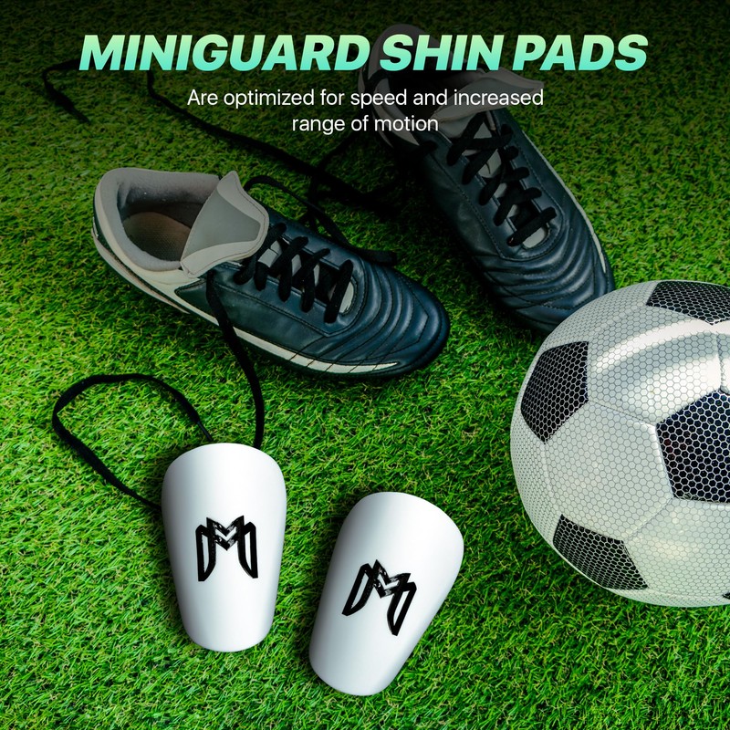 MediCaptain MiniGuards - Miniature Shin Guards for Soccer Players -