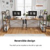 Treesland 55 Inch Computer Desk with Storage Shelves, L Shaped