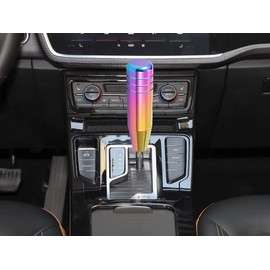 Lunsom Metal Car Gear Shifter Knob Aluminum Alloy Long Stick Shift Handle Knobs Fit Most Automatic Manual Transmission Vehicle (Multicolor)