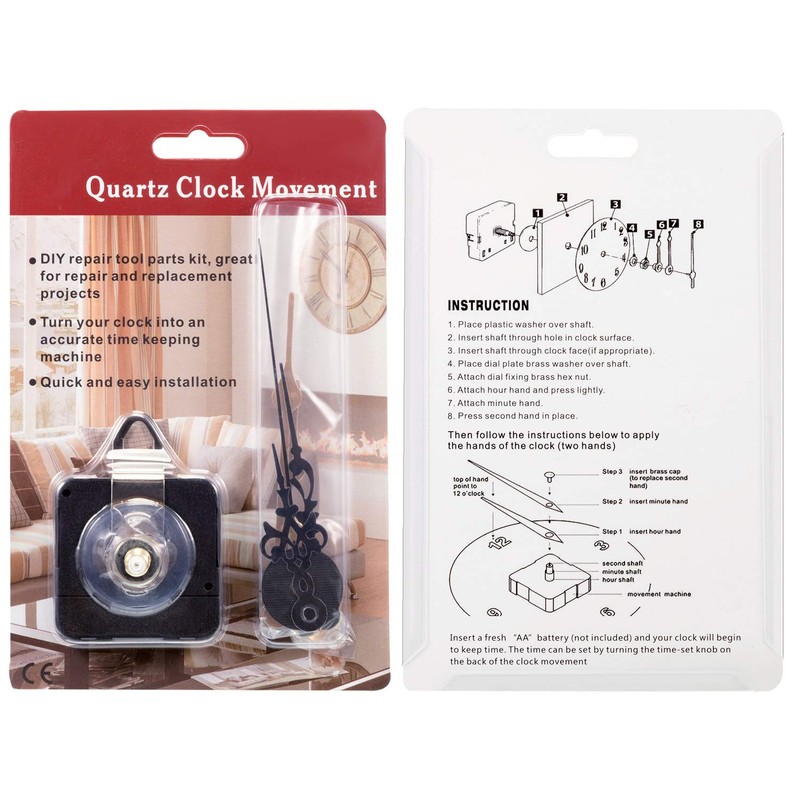 2 Pair Hands Quartz Clock Movement DIY Wall Clock Movement
