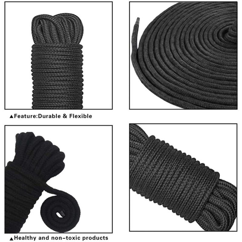 WUWYOUWL Soft Cotton Rope, 10m/8mm Universal Rope Craft Rope, Thick