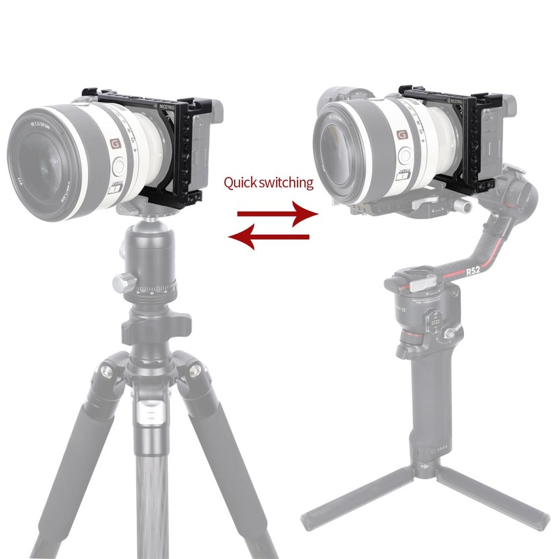 NICEYRIG Cage for Sony Alpha A6700 Mirrorless Camera, with QD