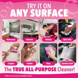 Quick'n Brite Quick 'n Brite All Purpose Cleaning Paste C Miracle Cleaner for Tough Stains, Biodegradable, Non-Toxic, Pet-Safe, Multi-Surface Stain Remover, Made in USA, 30 Oz Kit