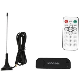 Sintonizador de TV Digital Stick Receptor RTL2832U USB DVB-T FM SDR Mini USB 2,0 Sintonizador de TV con Antena de TV Digital SDR TV Stick Sintonizador Grabadora de Vídeo