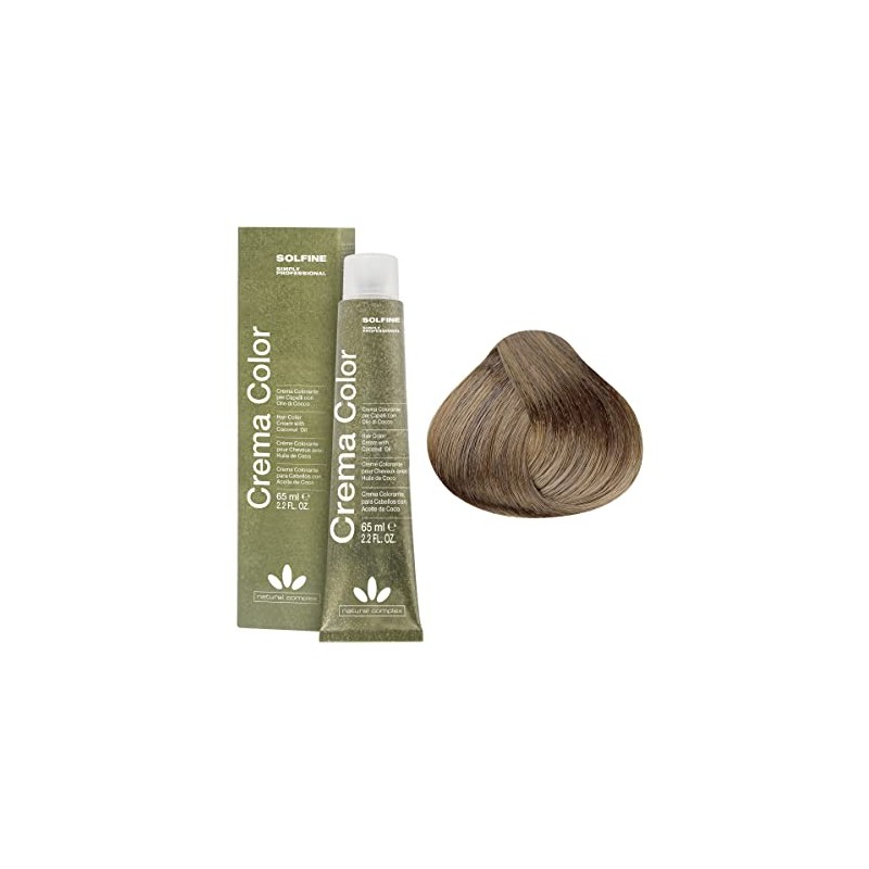 Solfine Crema Color Permanent Hair Color 65 ml, 7N Blonde