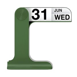 Beleda Flip Perpetual Calendar, Desk Calendar 2024-2025 For Daily Office Home Decor Desk Ornament Desk Accessories Home Office Decor Monthly Weekly Daily Desktop Perpetual Calendar (Green)