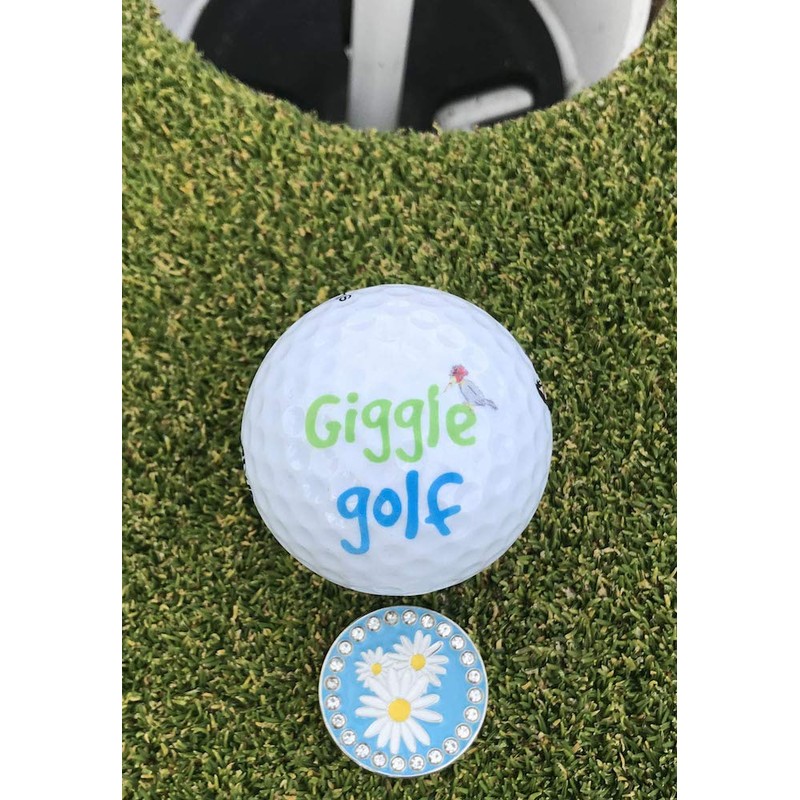 Giggle Golf Bling Golf Ball Marker with A Magnetic Pendant