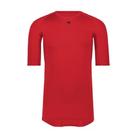 Russell Athletic Men's Half Sleeve Compression Tee, Red, Large