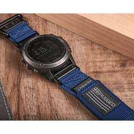 HEMSUT Nylon Sports Watch Band, 26mm Military Strap Compatible with Garmin Instinct 3 50mm/Fenix 8 51mm/7X/7X Pro/6X/6X Pro/5X/5X Plus, Tactix 7 Pro/Delta, Quatix 6X/5X, Descent MK1/MK2, Instinct 2X