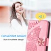 Monwutong Wallet Case for Moto G Play 2023,3D Butterfly Pattern