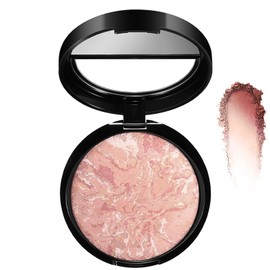 Baked Foundation For Mature Skin, Brighten Color Correcting Powder Foundation Full Coverage for Face, Lasting Oil-control Natural Smooth Makeup, Cover Fine Lines, Natural Makeup Effect (02FAIR)