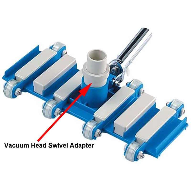 ATIE 1-1/2" Pool Vacuum Head Swivel Adapter Connector for Manual