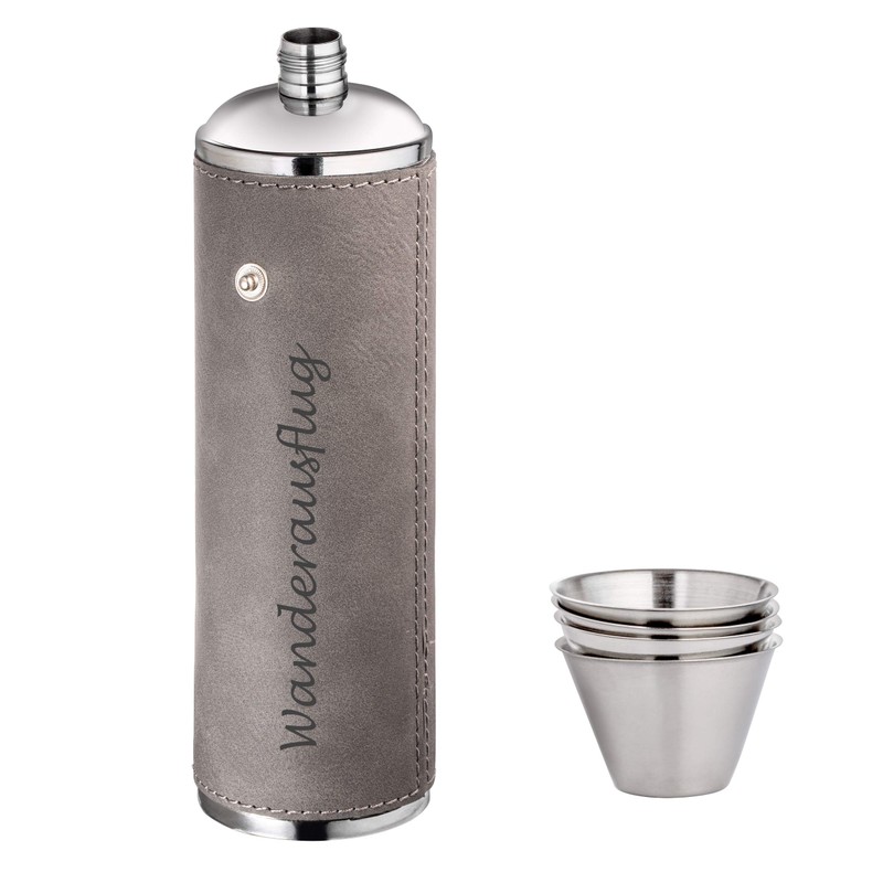 Schmalz® Hip Flask Set Lisbon 5 Pieces Stainless Steel with